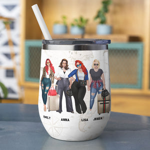 Personalized Girls Trip Wine Tumbler - Tripophobia Definition - Wine Tumbler - GoDuckee