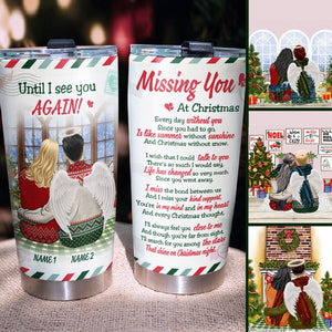 Personalized Heaven Tumbler - Until I See You Again, Missing My Husband - Tumbler Cup - GoDuckee