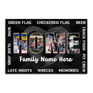 Dirt Track Racing - Custom Racing Photo Poster - HOME - Poster & Canvas - GoDuckee