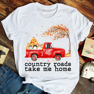 Personalized Gifts For Cat Lovers, Cats Country Roads Take Me Home, Custom Shirts - Shirts - GoDuckee