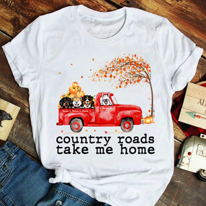 Personalized Gifts For Dog Lovers, Dogs Country Roads Take Me Home, Custom Shirts - Shirts - GoDuckee