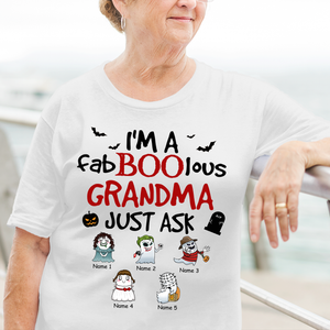 Personalized Gifts For , I'm A Fab-boo-lous Grandma Just Ask - Custom Boo Shirts - Shirts - GoDuckee