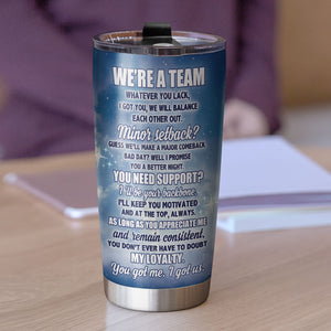 Personalized Couple Racing Tumbler - This Is Us , Our Racing Life, We're A Team - Tumbler Cup - GoDuckee