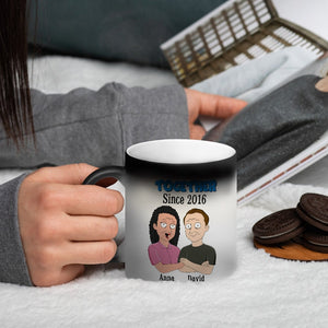I Thought You Should Know You're My Favorite Husband Personalized Couple Magic Mug - Magic Mug - GoDuckee