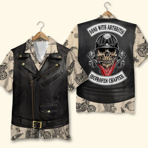 Biker Sons of Arthritis Ibuprofen Chapter Hawaiian Shirt Gift For Bike Lovers - Hawaiian Shirts - GoDuckee