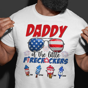 Daddy Of The Little Firecrackers Personalized Independence Day Shirt, Gift For Family - Shirts - GoDuckee