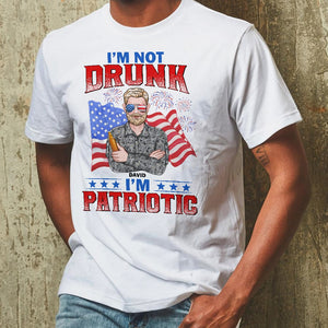 We're Not Drunk We're Patriotic Personalized Veteran 4th of july Shirt Gift For Loved Ones - Shirts - GoDuckee