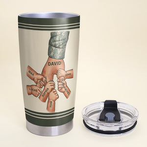 Being A Veteran Is An Honor Being A Grandpa Is Priceless, Personalized Tumbler Cup, Gift For Grandpa - Tumbler Cup - GoDuckee