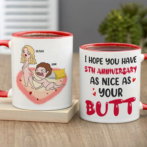 I Hope You Have Anniversary As Nice As Your Butt- Gift For Couples- Personalized Coffee Mug- Couple Anniversary Mug - Coffee Mug - GoDuckee