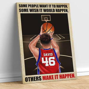 Personalized Basketball Boy Poster - Others Make It Happen - Poster & Canvas - GoDuckee