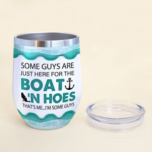 Personalized Pontoon Man Wine Tumbler - That's Me I'm Some Guys - Wine Tumbler - GoDuckee