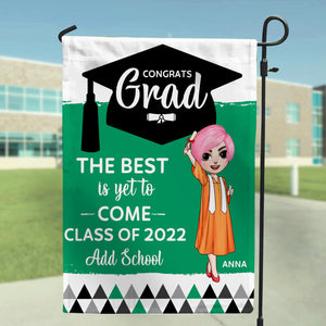 Personalized Graduation Flag - Congrats Grad gdt2104 - Flag - GoDuckee