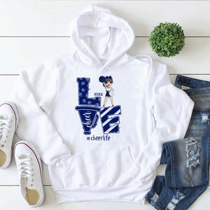 Cheerleader Love Cheerlife - Personalized Shirts - Gift for Cheerleader - Shirts - GoDuckee