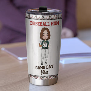 Personalized Baseball Mom Tumbler - I'm Just Here For My Boy And The Concession Stand - Tumbler Cup - GoDuckee