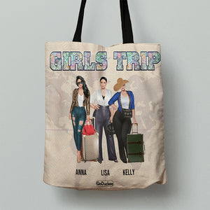 Personalized Traveling Tote Bag - Girls Trip - Tote Bag - GoDuckee