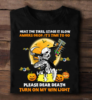 Personalized Gifts Ideas For Drag Racing Lover, Heat the tire, stage it slow Shirts - Shirts - GoDuckee