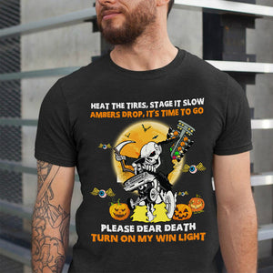 Personalized Gifts Ideas For Drag Racing Lover, Heat the tire, stage it slow Shirts - Shirts - GoDuckee