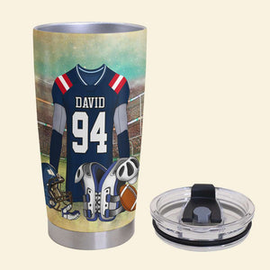 Personalized American Football Tumbler - It's Not Just A Field It's Our Home - Tumbler Cup - GoDuckee