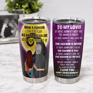 Personalized Couple Tumbler - To my love, we're simply meant to be nightmare before christmas - Tumbler Cup - GoDuckee