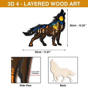 Speak Friend And Enter Personalized 3D 4-Layered Wood Art - Wood Sign - GoDuckee