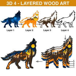 Speak Friend And Enter Personalized 3D 4-Layered Wood Art - Wood Sign - GoDuckee