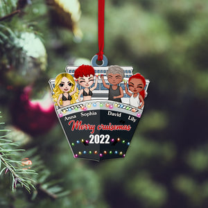 Merry Cruisemas Personalized Cruising Ornament, Christmas Tree Decor - Ornament - GoDuckee