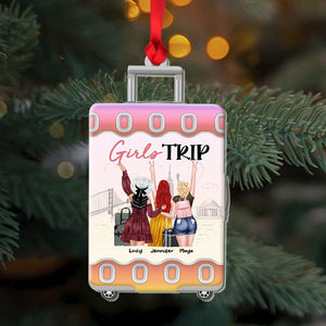 Besties Traveling, Personalized Shape Ornament Gift For Best Friend - Ornament - GoDuckee