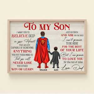 I Want You To Believe Deep In Your Heart Personalized Family Canvas Print - Poster & Canvas - GoDuckee