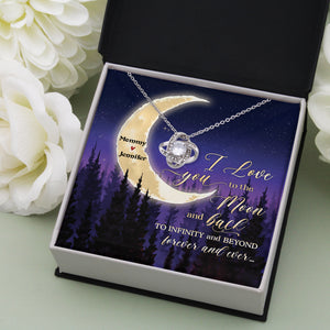 I Love You To The Moon And Back, Gift For Mom, Personalized Necklace, Mother's Day Gift - Jewelry - GoDuckee