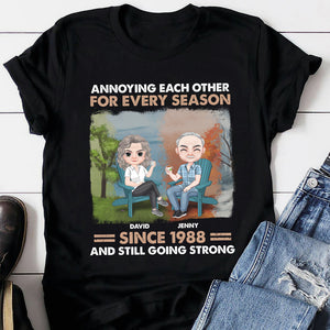 Annoying Each Other For Every Season - Personalized Couple Shirt - Gift For Couple - Shirts - GoDuckee