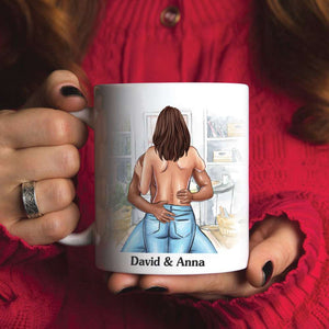 I Want To Forget My Name While I'm Busy Moaning Yours Personalized Couple Mug, Gift For Couple - Coffee Mug - GoDuckee