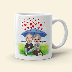 Rain Or Shine You Always Be Mine Personalized White Mug - Coffee Mug - GoDuckee