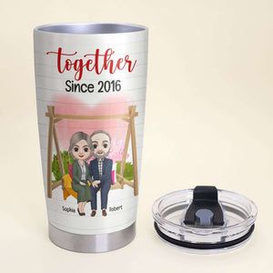 We'll Be Spouses, Couple Wedding Personalized Tumbler - Tumbler Cup - GoDuckee