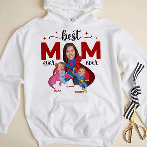 Best Mom Ever, Personalized Shirt With Upload Image, Flying With Mom Shirt, Mother's Day, Birthday Gift For Mom - Shirts - GoDuckee