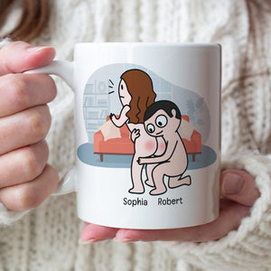 Roses Are Red, Personalized Mug, Gift For Naughty Couple - Coffee Mug - GoDuckee