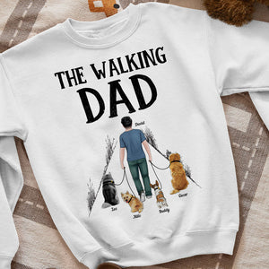 The Walking Dad- Gift For Dad-Personalized Shirt- Father's Day Shirt - Shirts - GoDuckee