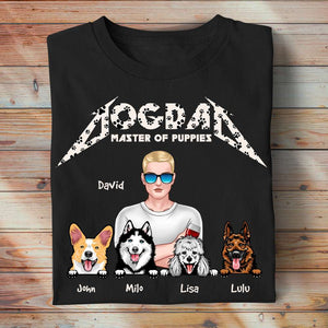 Master Of Puppies - Personalized Shirts - Gift For Dad/Mom - Shirts - GoDuckee