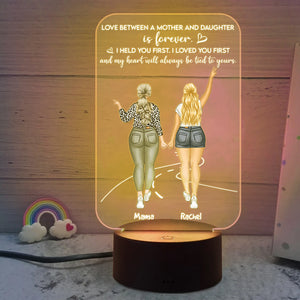 Love Between A Mother And Daughter Is Forever - Personalized Led Night Light - Led Night Light - GoDuckee