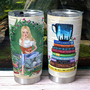 Personalized Outlander Tumbler Cup - Girl Who Loves Outlander Book Collection - Tumbler Cup - GoDuckee