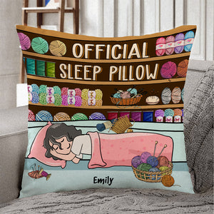 Sewing Girl Official Sleep - Personalized Pillow - Pillow - GoDuckee