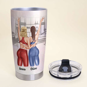 Personalized Gym Sister Tumbler Cup - That Gain Together Stay Together - Gym Besties - Tumbler Cup - GoDuckee