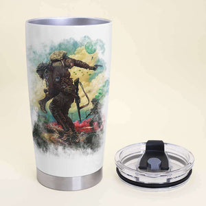 Personalized Veteran Tumbler - You May See Me Struggle But You Will Never See Me Quit - Tumbler Cup - GoDuckee