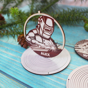 Welder Spiral Ornament, SORMHC, Personalized 3D Ornament - Ornament - GoDuckee