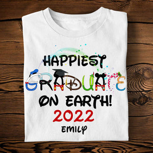 Happiest Graduate On Earth! - Personalized Shirts - Shirts - GoDuckee