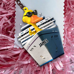 Personalized Cruising Duck Keychain - Keychains - GoDuckee