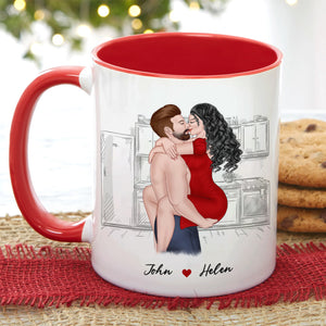 Unlike My Big Toe, Gift For Couple, Personalized Mug, Naughty Couple Mug, Anniversary Gift - Coffee Mug - GoDuckee
