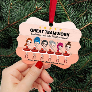 Ballet Great Teamwork Excellent Corps de Ballet Personalized Ornament - Ornament - GoDuckee
