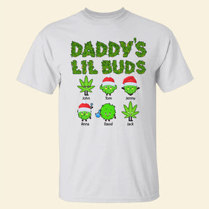 Daddy's Lil Buds Personalized Weed Family Shirt, Christmas Gift - Shirts - GoDuckee