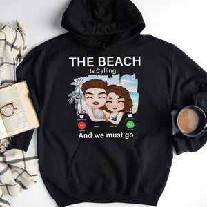 The Beach Is Calling, Personalized Shirt, Gifts For Couple - Shirts - GoDuckee