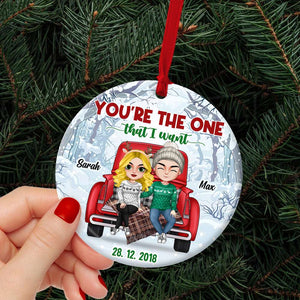 You're The One That I Want, Personalized Ornament Gift Couple - Ornament - GoDuckee